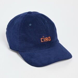 Ciao Navy Corduroy Baseball Hat